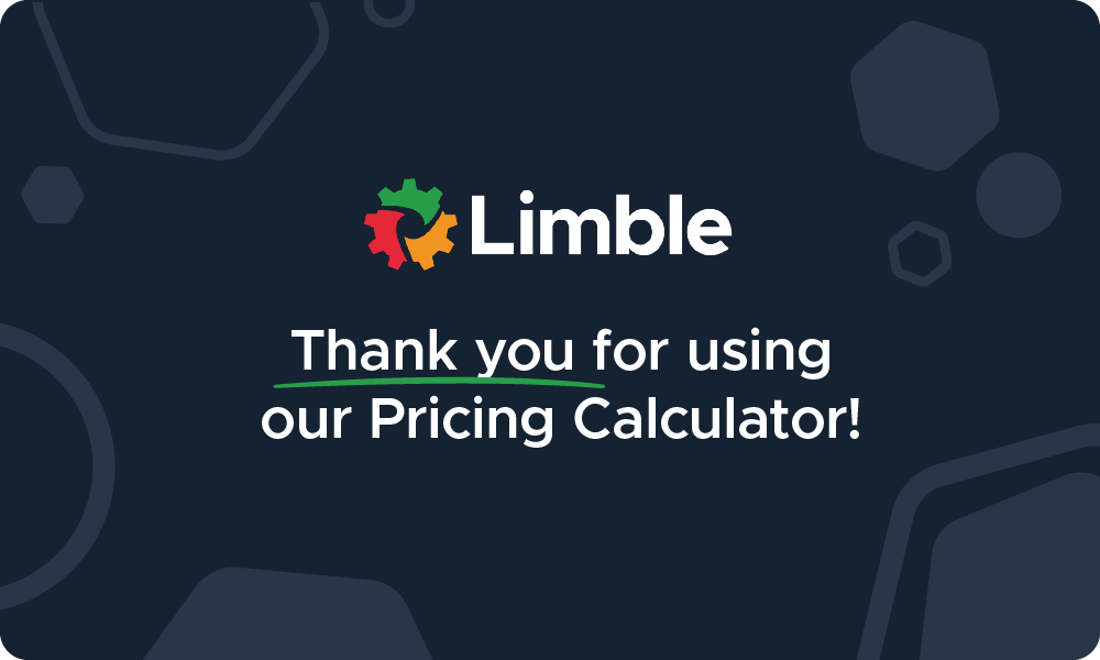 Limble Pricing Calculator thank you